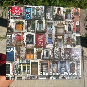 City Doors 750 Piece Jigsaw Puzzle 18x24 Mini Poster USA by Re-marks® NEW/SEALED